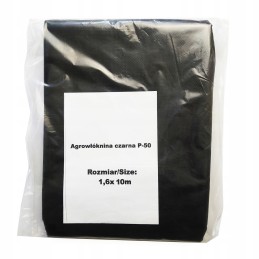 Juoda UV agrotekstilė p-50g/m2 1,6 x 10m
