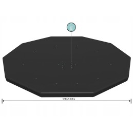 Bestway dengia 305 cm karkasinio baseino dangą baseino tentu