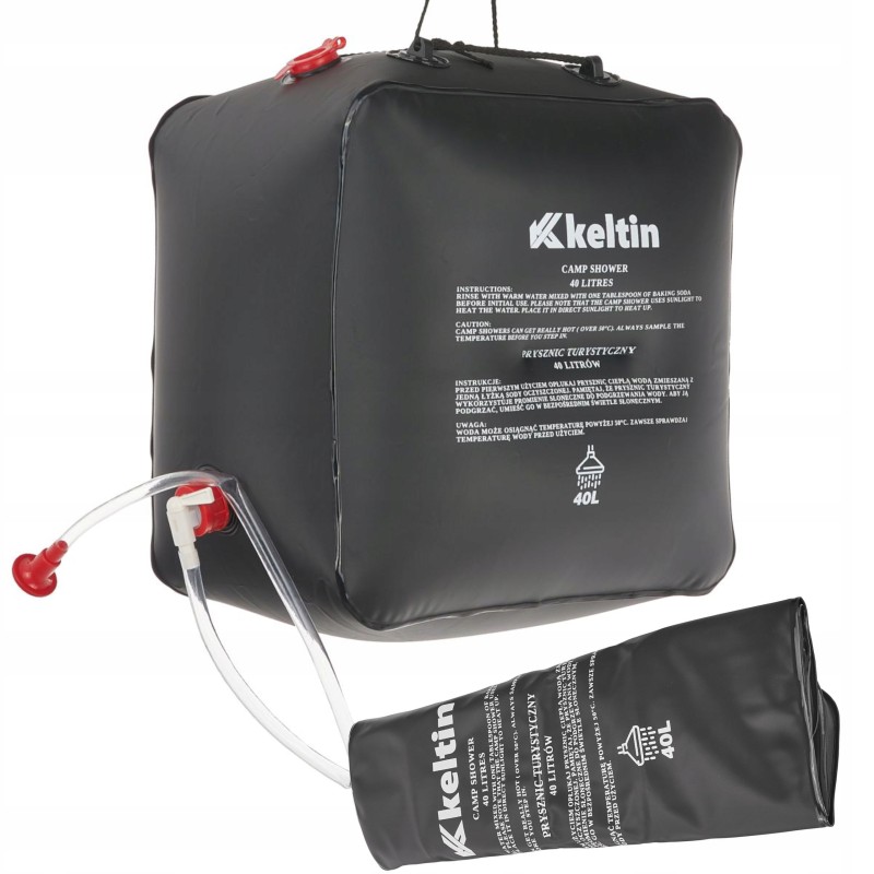 Solar camping shower, field, travel, 40l, keltin, k00401