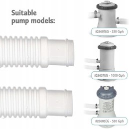 Baseino siurblio žarna 150cm 32mm 2 vnt