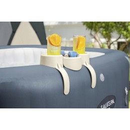 Padėkite sūkurinės vonios gėrimų laikiklį su SPA bestway 2 skyrių padėklu