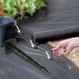 Inkaras 15cm agrotekstilei agrotekstilei 200vnt inkarai inkarai tvirtinimui