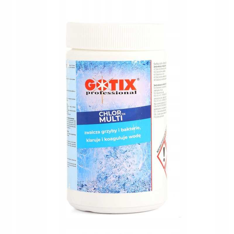Chloras baseinams, kelių tablečių 6in1 chlortix 1 kg