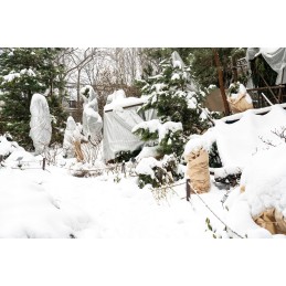 Balta žieminė ir pavasarinė agrotekstilė šalnoms, 50g, daugkartinė, 1,6x20m