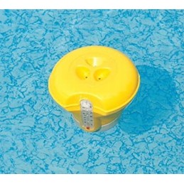 Baseino cheminių medžiagų dozatorius su plūduriuojančiu termometru „du viename“.