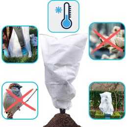 Žiemos apsauginis gaubtas agrotekstilė šviesa kvėpuojanti UV 50g 1vnt 0,8x0,5m