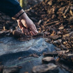 U formos kaiščiai agrotekstilei tvirtinti