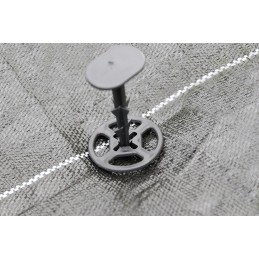 Profesionalūs kaiščiai su dantukais agrotekstilei, agrotekstilei ir geotekstilei tvirtinti, 12 cm midi kam100r 100 vnt + pod100r