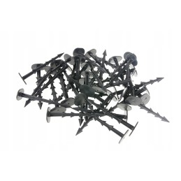 Profesionalūs kaiščiai su dantukais agrotekstilei, agrotekstilei ir geotekstilei tvirtinti, 12 cm midi kam100r 100 vnt + pod100r