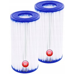 2x Bestway baseino siurblio filtras, III tipo įdėklas