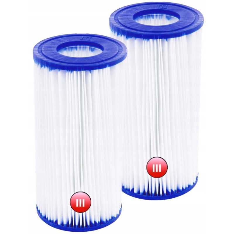 2x Bestway baseino siurblio filtras, III tipo įdėklas