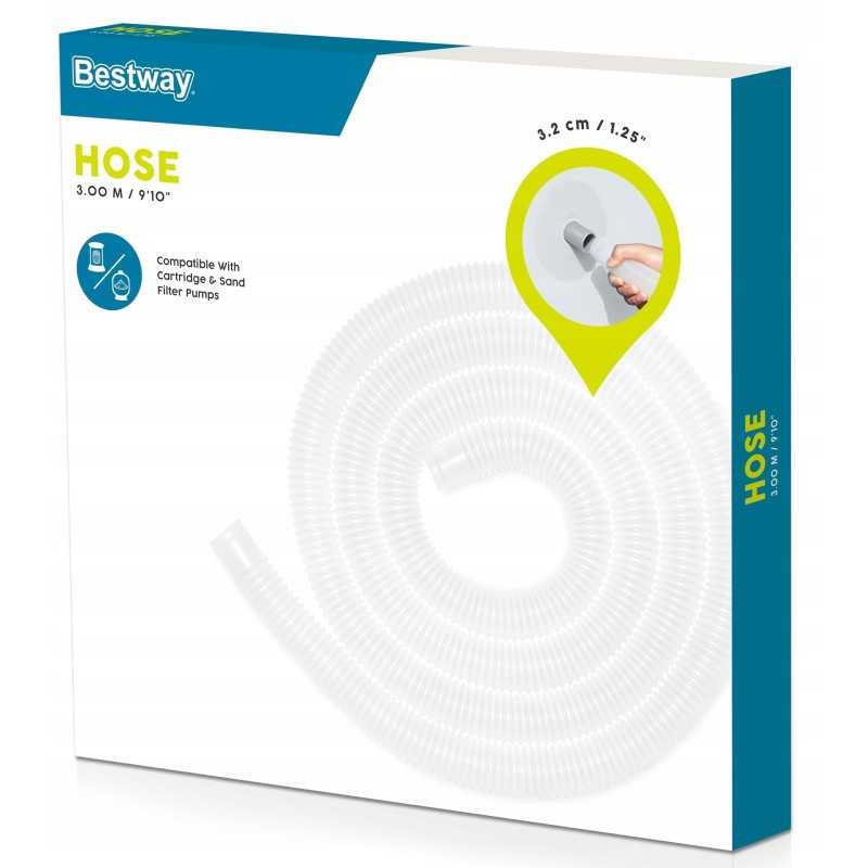 58369 žarnos vamzdis 300 cm baseino filtro siurbliui 32 mm bestway
