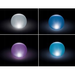 Plūduriuojanti LED spalvas keičianti lempa intex 28693