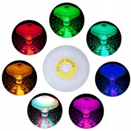 7 režimų baseino lempos fontano LED povandeninė šviesa