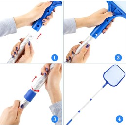 Baseino valiklis, teleskopinis tinklas, 136 cm