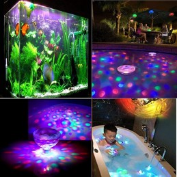 Basseinilamp 7 LED RGB valgustusega, akutoitega