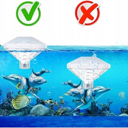 Baseino lempa su 7 LED RGB apšvietimu, maitinama baterijomis