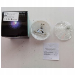Baseino lempa su 7 LED RGB apšvietimu, maitinama baterijomis
