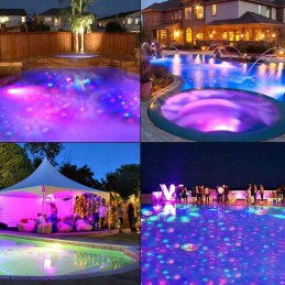 Led lamp underwater pool lighting ip68 7 mode