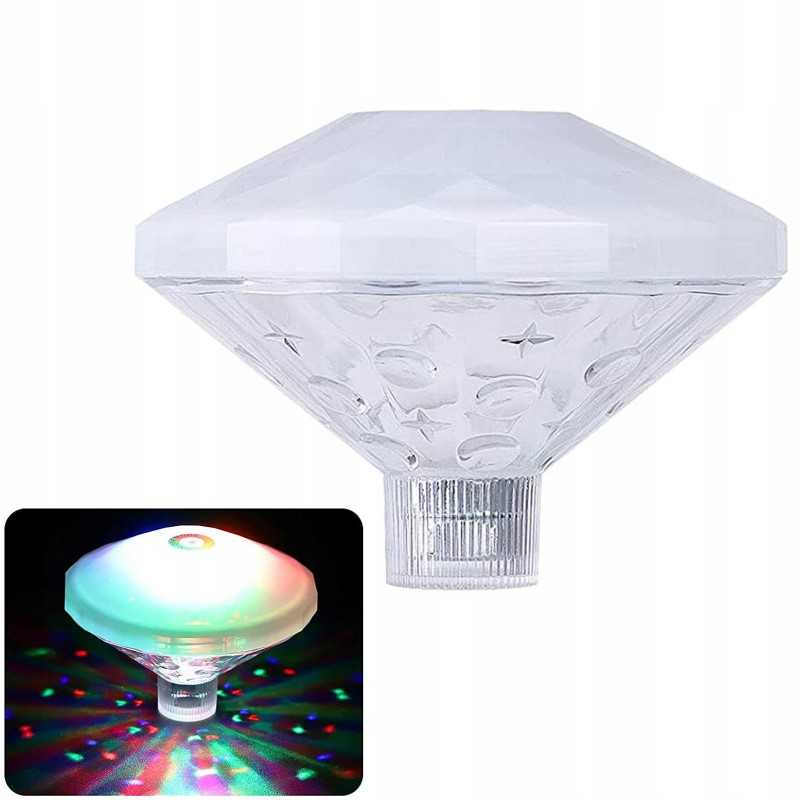 Baseino apšvietimo lempa, 7 režimai, 7 LED, atsparus vandeniui