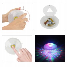 Baseino apšvietimo lempa, 7 režimai, 7 LED, atsparus vandeniui