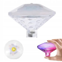7LED plaukiojanti lempa, RGB spalvos, baseino fontanas
