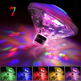 Baseino lempos apšvietimas 7 režimų LED lempa IP68