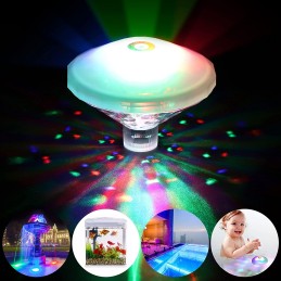 Baseino lempos apšvietimas 7 režimų LED lempa IP68