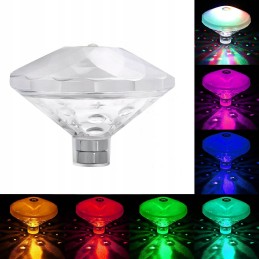 RGB baseino lempa voniai, 7 režimai, 3 baterijos