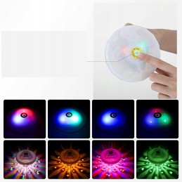 RGB baseina lampa vannai, 7 režīmi, 3 baterijas
