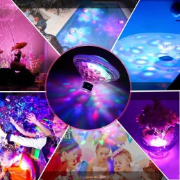 RGB baseino lempa voniai, 7 režimai, 3 baterijos