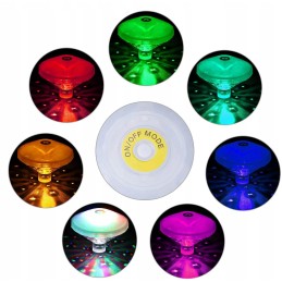 RGB baseino lempa voniai, 7 režimai, 3 baterijos
