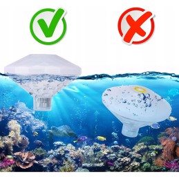 RGB baseino lempa voniai, 7 režimai, 3 baterijos