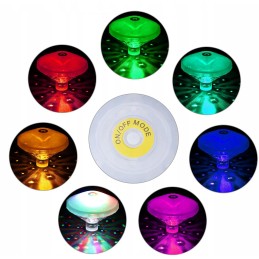 LED baseino lempa, baseino apšvietimas, 7 režimai