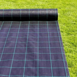 Juoda agrotekstilė 10m x 1,05m tvirta, lenkiška, 100g piktžolėms, UV smeigtukai