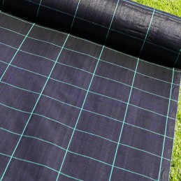 Juoda agrotekstilė 10m x 1,05m tvirta, lenkiška, 100g piktžolėms, UV smeigtukai