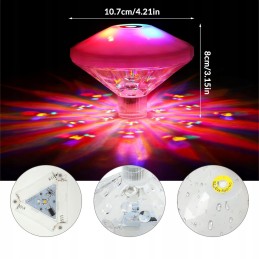 Led baseino apšvietimas rgb povandeninis disko apšvietimas sūkurinei voniai