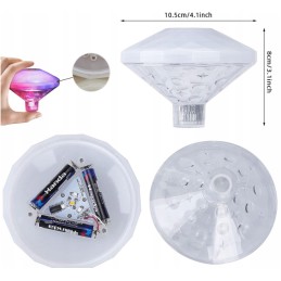 Baseina apgaismojums ar 7 LED apgaismojuma režīmiem