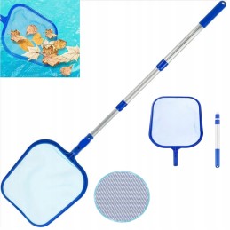 Tinklelis teleskopiniams baseinams, baseino tinklas su teleskopine meškere, nusileidimo tinklas