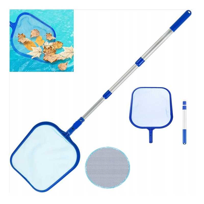 Tinklelis teleskopiniams baseinams, baseino tinklas su teleskopine meškere, nusileidimo tinklas