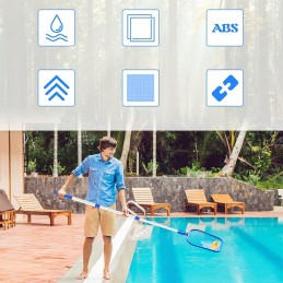 Nusileidimo tinklas, kolektorius, sūkurinės vonios baseino valymo tinklas, baseino lazda