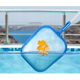 Teleskopinis baseino tinklas, lapų šalinimo baseinas, 136 cm, mėlynas