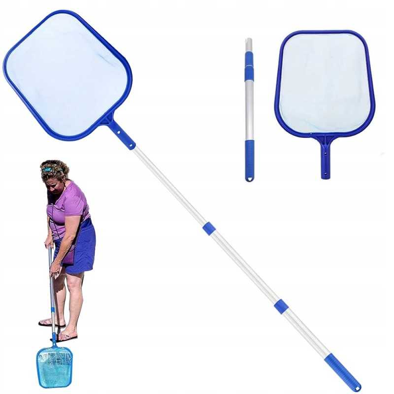 Tinklas drugeliams, vabzdžiams, žuvims, vaikams, teleskopinis tinklelis baseinui