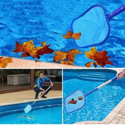 Baseino valymo tinklo rinktuvas ir baseino tūpimo tinklas