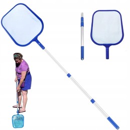 Baseino tinklai, baseino nusileidimo tinklas, teleskopinis aliuminio strypas, 136 cm