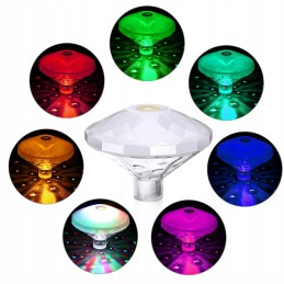 SPA tvenkinio baseino apšvietimas 7 spalvų plūduriuojantys RGB LED vonios šviestuvai
