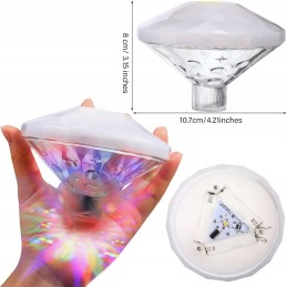SPA tvenkinio baseino apšvietimas 7 spalvų plūduriuojantys RGB LED vonios šviestuvai