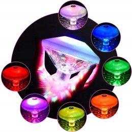 Pool light 7 modes led 36h ip68 party bath