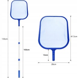 Teleskopinis baseino SPA skimmeris skirtas sodo tvenkinio baseino valymui