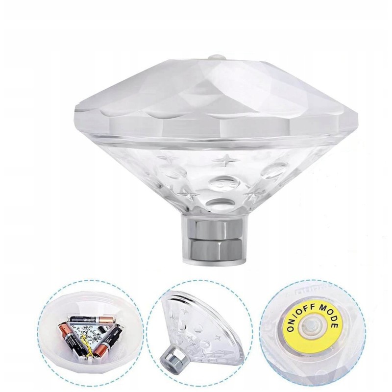 Vandeniui atspari RGB LED lempa baseinui 1 vnt